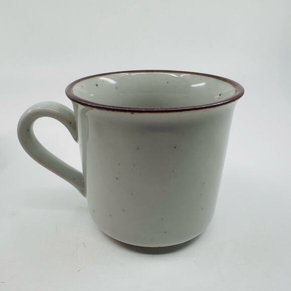 VTG Stoneware Set Cream Speckled 6 Bakers 5 Mugs Vintage Serveware Bakeware 11Pc - Picture 13 of 15